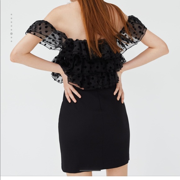 Zara Ruffled Mini Dress - Picture 2 of 7